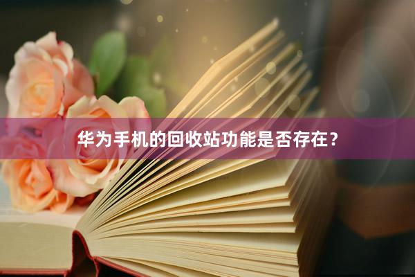 华为手机的回收站功能是否存在？